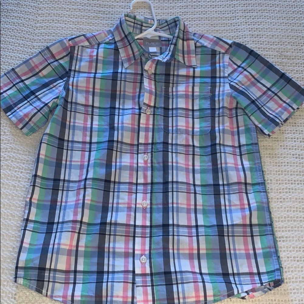 Children place stripe shirt